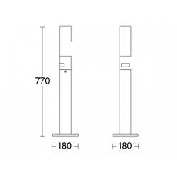 Steinel 069476 LED AUSSENLEUCHTE GL 65 S venkovní stojací LED lampa s PIR detektorem LED pevně vestavěné LED 8.7 W antracitová