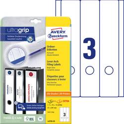 Avery-Zweckform štítky složek L4759-25 61 x 297 mm papír bílá trvalé 75 ks