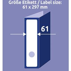 Avery-Zweckform štítky složek L4759-25 61 x 297 mm papír bílá trvalé 75 ks