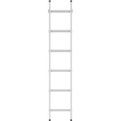 Hailo ProfiStep® uno 7106-007 hliník žebřík max.prac. výška: 2.7 m stříbrná 2.8 kg