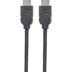 Manhattan HDMI kabel Zástrčka HDMI-A, Zástrčka HDMI-A 1.50 m černá 355308 4K UHD HDMI kabel