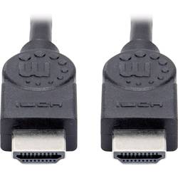 Manhattan HDMI kabel Zástrčka HDMI-A, Zástrčka HDMI-A 1.50 m černá 355308 4K UHD HDMI kabel