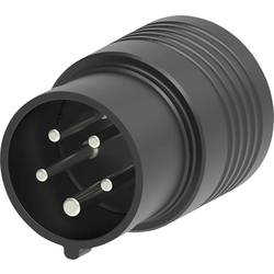 Schützinger SA 8696 měřicí adaptér, CEE zástrčka - zásuvka 4 mm, černá