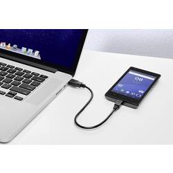 USB 2.0 Renkforce RF-4463073, 0.15 m, černá