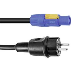 PSSO H07RN-F napájecí kabel [1x zástrčka s ochranným kontaktem - 1x zástrčka PowerCon] 10 m černá