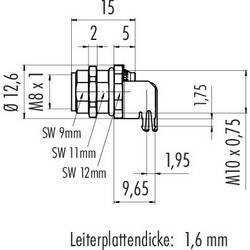 binder 86 6618 1121 00005 neupravený zástrčkový konektor pro senzory - aktory, 86 6618 1121 00005-20, piny: 5, 1 ks
