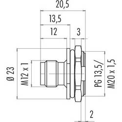 binder 86 4633 1002 00005 neupravený zástrčkový konektor pro senzory - aktory, 86 4633 1002 00005-20, piny: 5, 1 ks