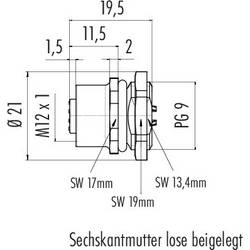 binder 86 4232 1002 00004 neupravený zástrčkový konektor pro senzory - aktory, 86 4232 1002 00004-20, piny: 4, 1 ks