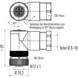 binder 99 0430 58 04 neupravený zástrčkový konektor pro senzory - aktory, 99 0430 58 04-20, piny: 4, 1 ks