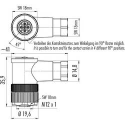 binder 99 0430 05 04 neupravený zástrčkový konektor pro senzory - aktory, 99 0430 05 04-20, 1 ks