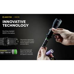 ArmyTek Viking Pro White F07701C LED kapesní svítilna napájeno akumulátorem 2050 lm 136 g