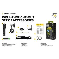 ArmyTek Viking Pro White F07701C LED kapesní svítilna napájeno akumulátorem 2050 lm 136 g