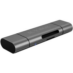 ICY BOX IB-CR200-C, SD/microSD USB 2.0 Card Reader mit Type-C® & -A und Micro-B Anschlüs USB flash disk USB-C® USB 2.0 antracit (matný)