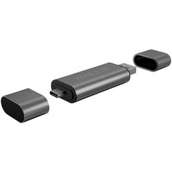 ICY BOX IB-CR200-C, SD/microSD USB 2.0 Card Reader mit Type-C® & -A und Micro-B Anschlüs USB flash disk USB-C® USB 2.0 antracit (matný)