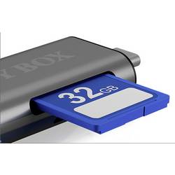 ICY BOX IB-CR200-C, SD/microSD USB 2.0 Card Reader mit Type-C® & -A und Micro-B Anschlüs USB flash disk USB-C® USB 2.0 antracit (matný)