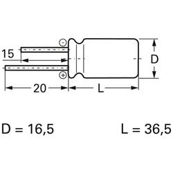 Frolyt E-RY3039 elektrolytický kondenzátor radiální 7.5 mm 4700 µF 25 V 20 % (Ø x d) 16.5 mm x 36.5 mm 1 ks