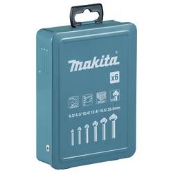 Makita D-42204 sada záhlubník 6.3 mm, 8.3 mm, 10.4 mm, 12.4 mm, 16.5 mm, 20.5 mm HSS válcová stopka 5 ks