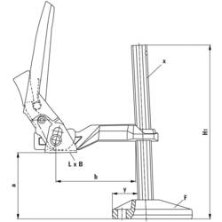 Bessey BS6N svěrka s manipulačním ramenem Rozpětí (max.):500 mm Délka vyložení:140 mm