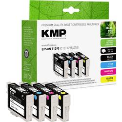 KMP Ink náhradní Epson T1291, T1292, T1293, T1294, T1295 kompatibilní kombinované balení černá, azurová, purppurová, žlutá E125V 1617,0050
