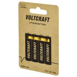 VOLTCRAFT Extreme Power FR6 tužková baterie AA lithiová, 2900 mAh, 1.5 V, 4 ks