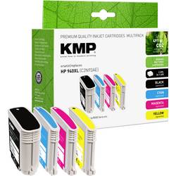 KMP Ink kombinované balení kompatibilní náhradní HP 940XL, C2N93AE, C4906AE, C4907AE, C4908AE, C4909AE černá, azurová, purppurová, žlutá H71V 1715,4005