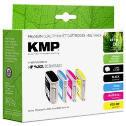 KMP Ink kombinované balení kompatibilní náhradní HP 940XL, C2N93AE, C4906AE, C4907AE, C4908AE, C4909AE černá, azurová, purppurová, žlutá H71V 1715,4005