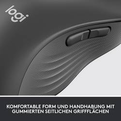Logitech Signature M650 L left optická myš, přenos bezdrátový, Bluetooth®, 5 tlačítko, 4000 dpi, grafitová