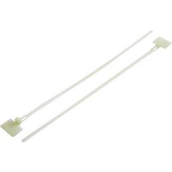 TRU COMPONENTS 1592847, TC-MHVC100203, stahovací pásky, 3.60 mm, 101 mm, transparentní, s popisovacím štítkem, rozpojitelná, 100 ks