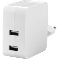 VOLTCRAFT SPS-2400/2+WH-N USB nabíječka, 2x USB A, 24 W, bílá