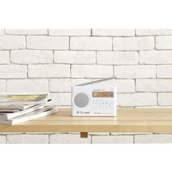 Sangean DPR-69+ DPR-69+-WH přenosné rádio, DAB+, FM, s USB nabíječkou, bílá