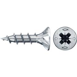 Fischer 670185 Power-Fast II CZF šrouby do dřevotřísky 4 mm 20 mm křížová drážka Pozidriv ocel galvanizováno zinkem 100 ks