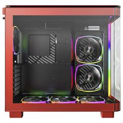 MONTECH KING 95 PRO Tempered Glass ARGB midi tower PC skříň červená
