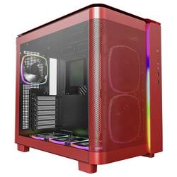 MONTECH KING 95 PRO Tempered Glass ARGB midi tower PC skříň červená