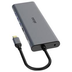 Akasa USB-C® dokovací stanice USB Type-C 14-In-1 Dock Vhodné pro značky (dokovací stanice pro notebook): univerzální integrovaná čtečka karet, napájení USB-C®