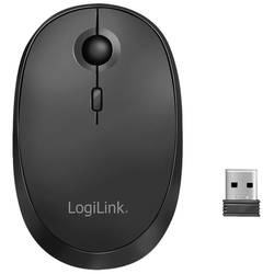 LogiLink ID0204 optická myš, přenos Bluetooth®, bezdrátový, 3 tlačítko, 1600 dpi, černá