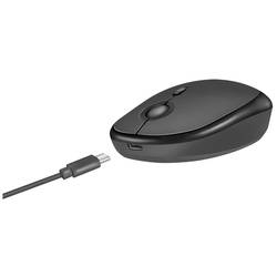 LogiLink ID0204 optická myš, přenos Bluetooth®, bezdrátový, 3 tlačítko, 1600 dpi, černá