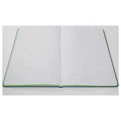 Sigel LS204 poznámková kniha Linescape Hardcover DIN A5 čtverečkovaný středně modrá , neonově zelená Počet listů: 88 listů