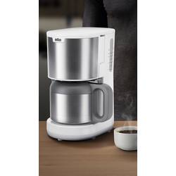 Braun KF 1505 WH kávovar nerezová ocel, bílá termoska
