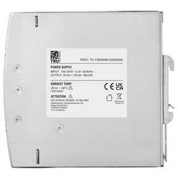 TRU COMPONENTS TC-13808000 síťový zdroj na DIN lištu 24 V/DC 20 A 480 W Počet výstupů:1 x Obsah 1 ks