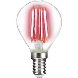 LightMe LM85310 LED Energetická třída (EEK2021) G (A - G) E14 kapkový tvar 4 W červená (Ø x v) 45 mm x 78 mm vlákno 1 ks