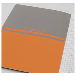 Sigel LS300 Poznámkový blok Linescape Softcover 2 ks DIN A5 čtverečkovaný světle šedá, neonově oranžová Počet listů: 34 listů