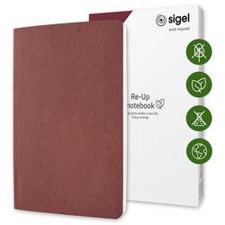 Sigel RU202 poznámková kniha Re-Up Softcover DIN A5 čtverečkovaný červená Počet listů: 50 listů