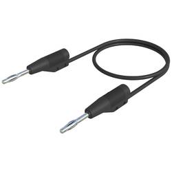 Hirschmann Test & Measurement MVL F 2/10 měřicí kabel lamelová zástrčka 2 mm lamelová zástrčka 2 mm 10.00 cm černá 1 ks