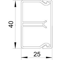 OBO Bettermann 6150632 kabelová lišta (d x š x v) 2000 x 40 x 25 mm 1 ks bílá