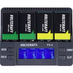 VOLTCRAFT P9-4 nabíječka 9 V akumulátorů NiCd, NiMH, Li-Ion 9 V