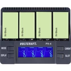 VOLTCRAFT P9-4 nabíječka 9 V akumulátorů NiCd, NiMH, Li-Ion 9 V
