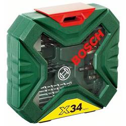Bosch Accessories 2607010608 X-Line 34dílná sada bitů a vrtáků kov, kámen, beton, dřevo, zdivo