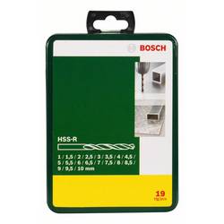 Bosch Accessories 2607019435 Promoline HSS sada spirálových vrtáku do kovu 19dílná 1 mm, 1.5 mm, 2 mm, 2.5 mm, 3 mm, 3.5 mm, 4 mm, 4.5 mm, 5 mm, 5.5 mm, 6 mm,