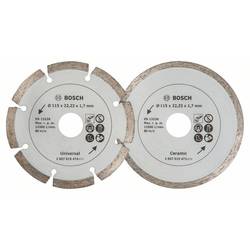 Bosch Accessories 2607019478 2607019478 diamantový řezný kotouč Průměr 115 mm Ø otvoru 22.23 mm stavební materiály 2 ks