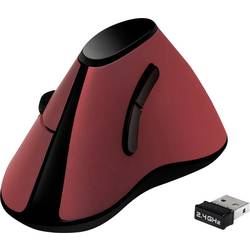 LogiLink ID0159 optická ergonomická myš, přenos bezdrátový, 5 tlačítko, 1200 dpi, černá, červená